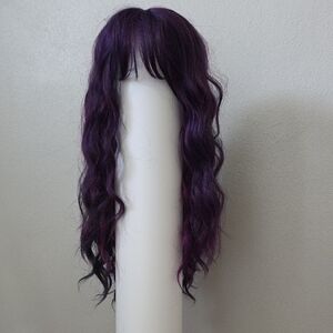 Purple Wavy Hair Wig